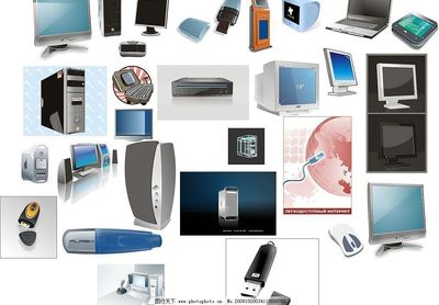 电脑设备与数码产品的矢量世界